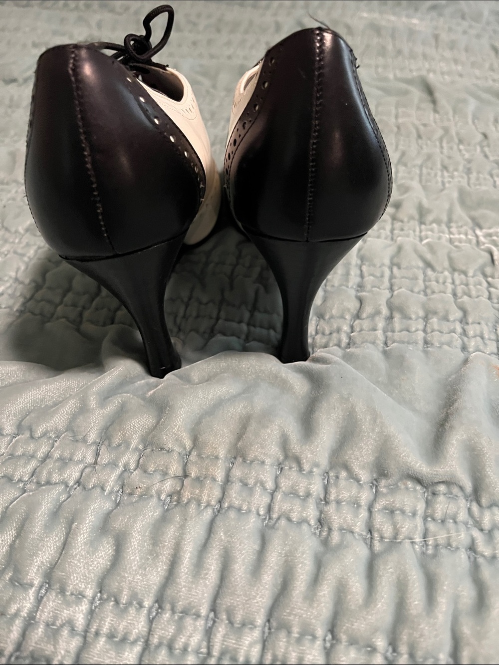 Spiegel black and white spectator oxford pumps - 7.5B - Picture 3 of 4